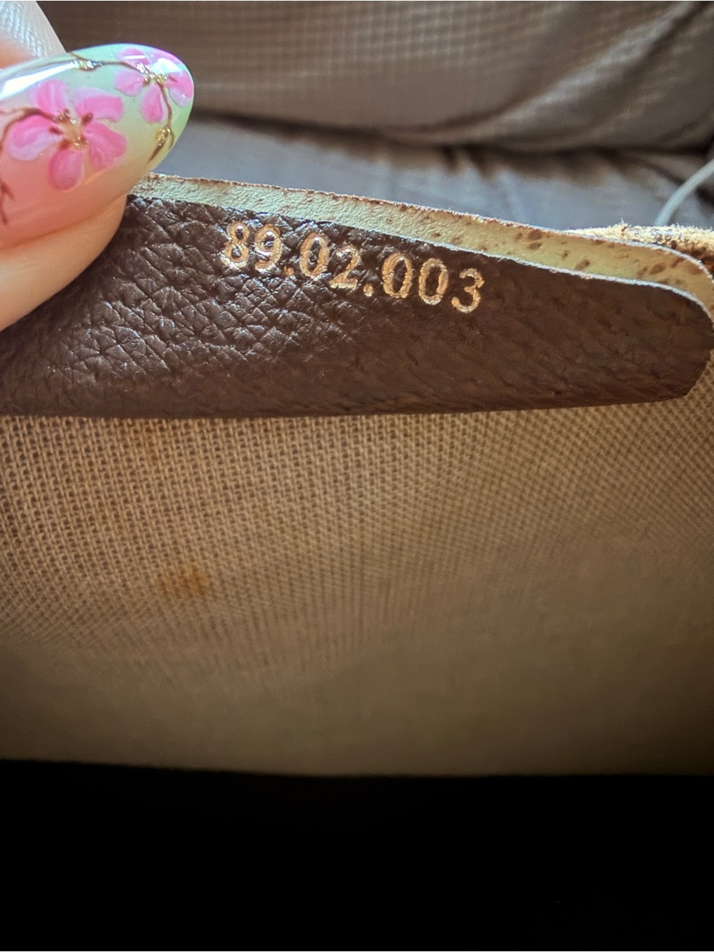 Gucci Beige Brown GG Canvas Tote with Green-Red Stripe Handles - Picture 12 of 13